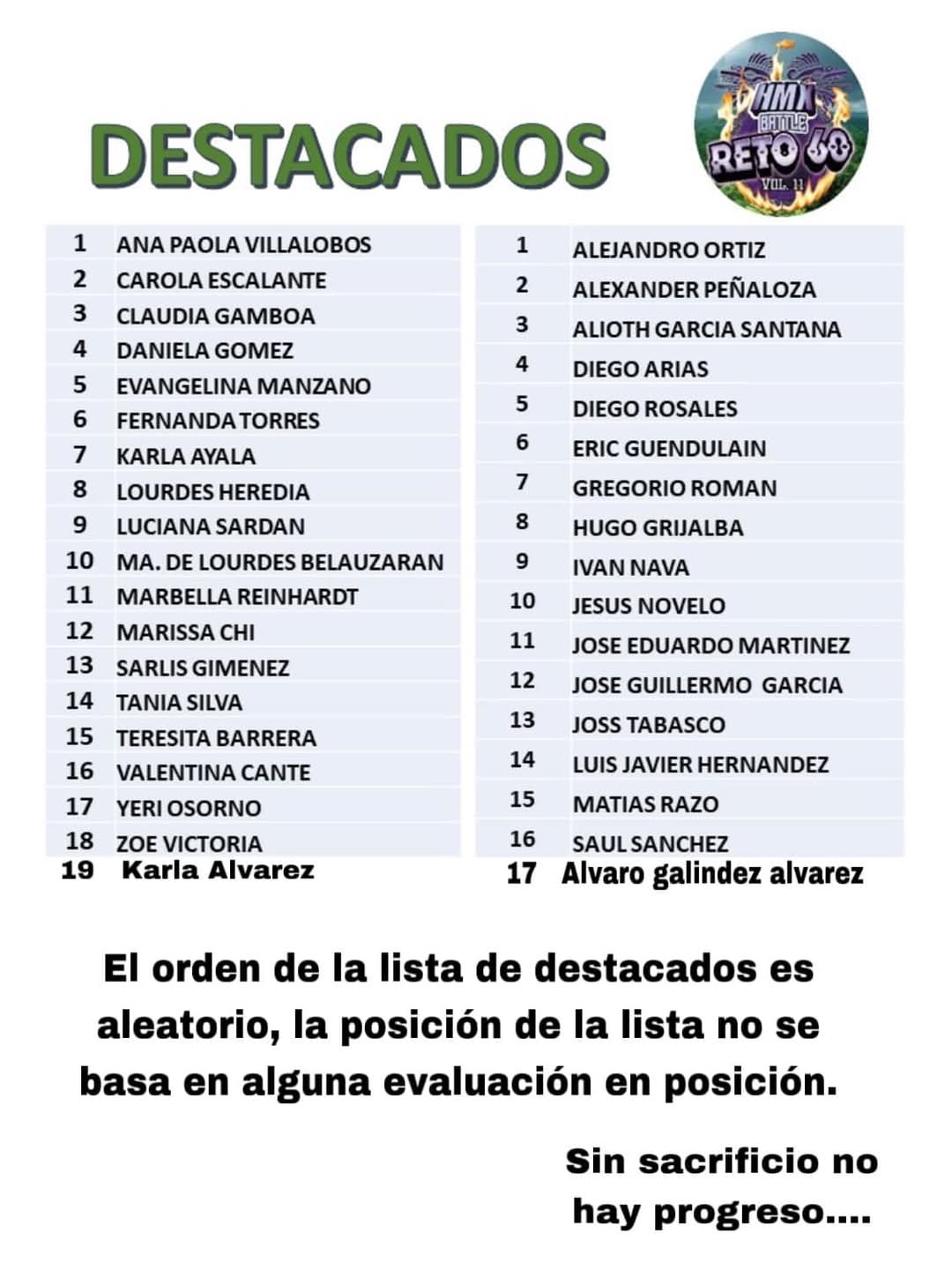 Destacados Reto 60 Vol.11